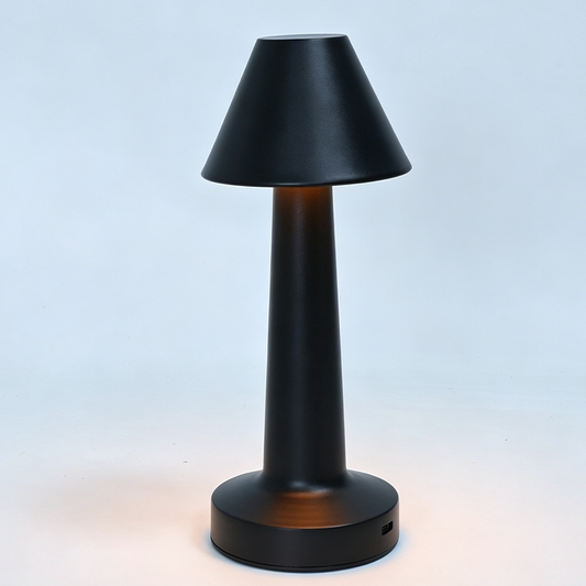 Rechargeable Black Table Lamp