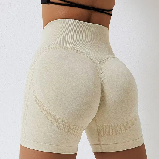 Seamless Peach Hip Yoga Shorts