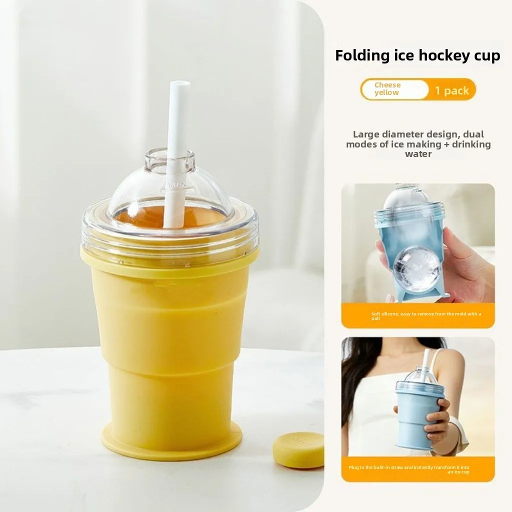 Foldable Silicone Ice Maker Cup