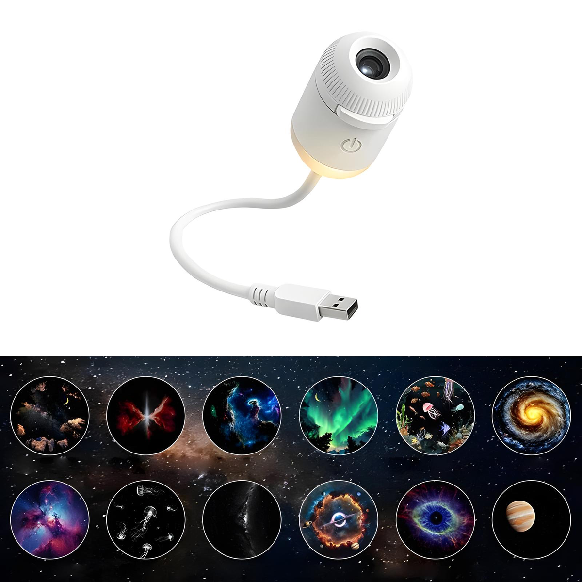 USB Star Projector With Slide Discs