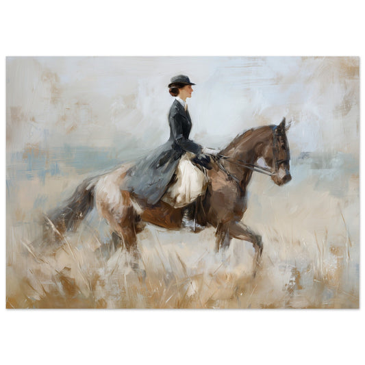 Timeless Ride - Classic Equestrian Art Poster