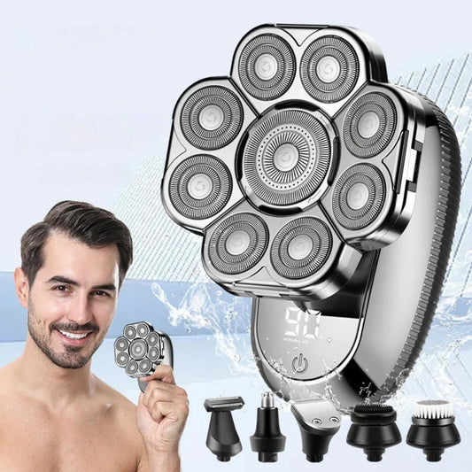 Men's Digital Display Multifunctional Electric Shaver
