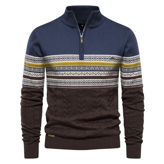 Men's Fashionable Stand-Up Collar Sweater