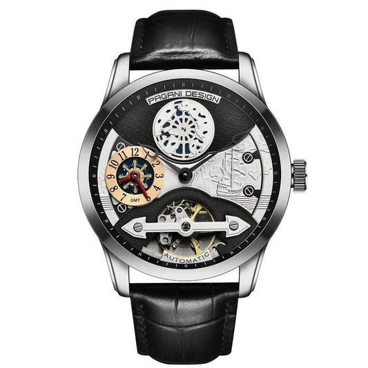 Men's Mechanical 30M Waterproof Butterfly Double Snap Buckle Watches