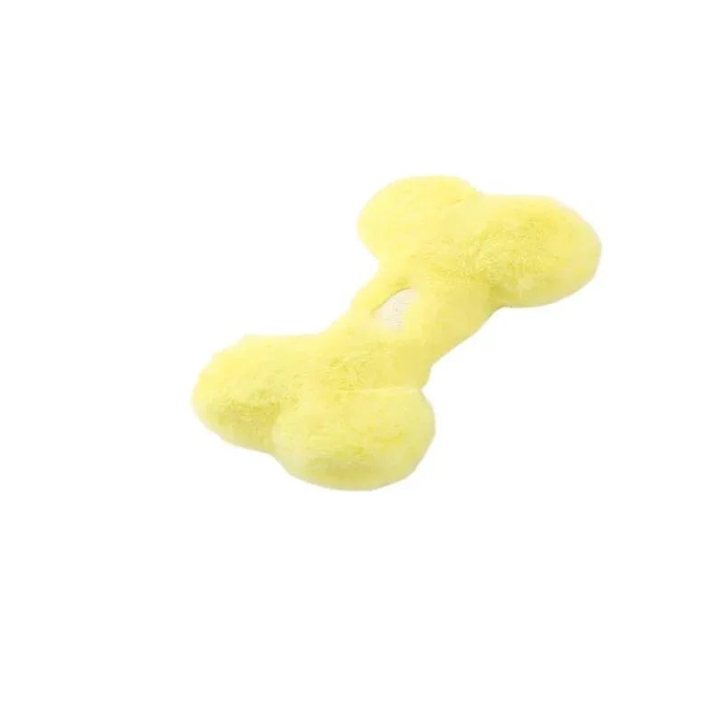Soft Plush Bite Resistant Bone Dog Chew Toy
