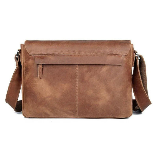 Vintage Leather Crossbody Shoulder Bag For Men