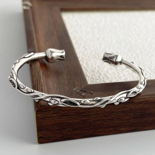 Thorn Rose Cuff Bracelet