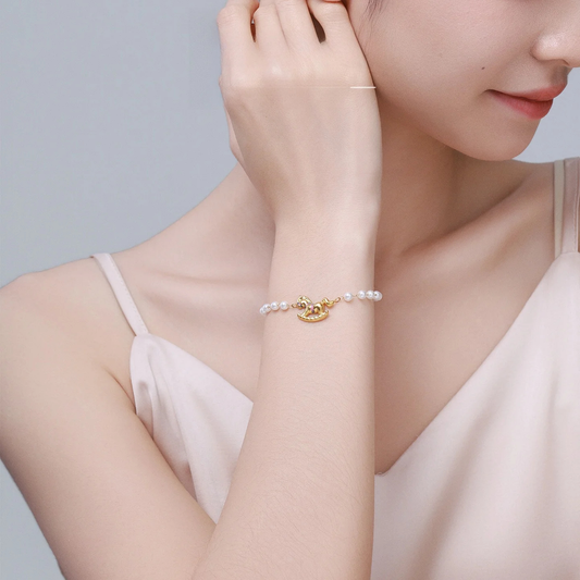 Pearl Charm Bracelet