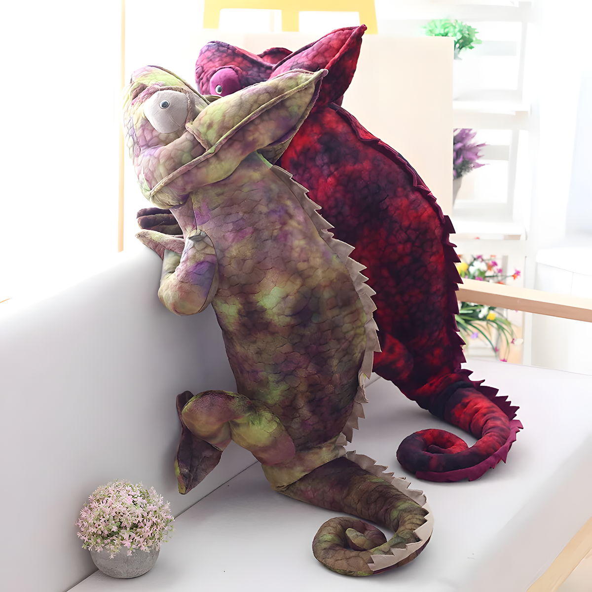 Realistic Chameleon Plush