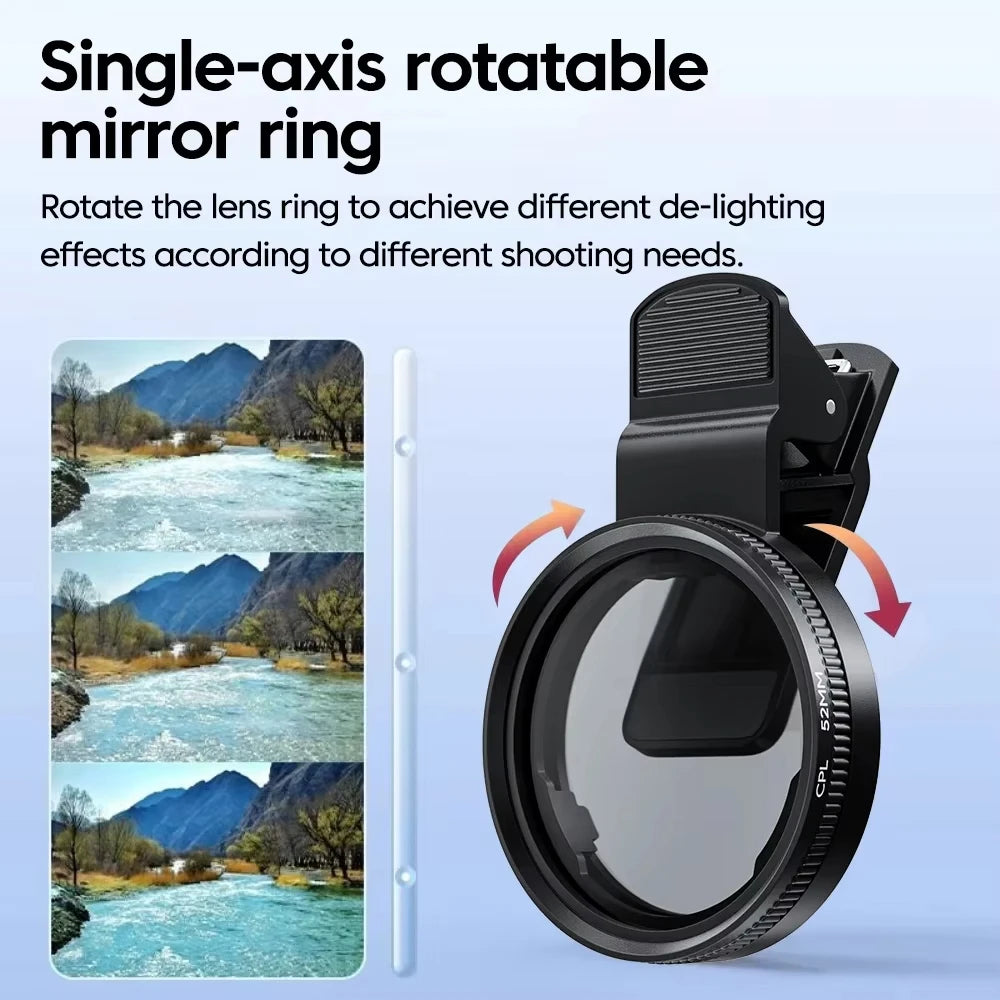52mm Aufsteck-CPL-Handyobjektivfilter