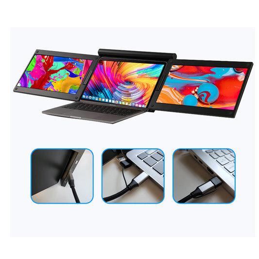 Tragbarer Dual-Screen-Monitor für Laptop