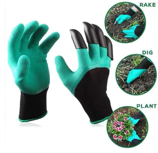 Gartenhandschuhe mit Krallen