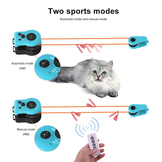 Interactive Cat Toy Chase Run Treadmill