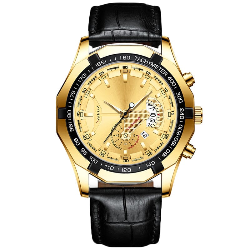 47 mm Armbandsur - Kvartsur med multifunktion för män