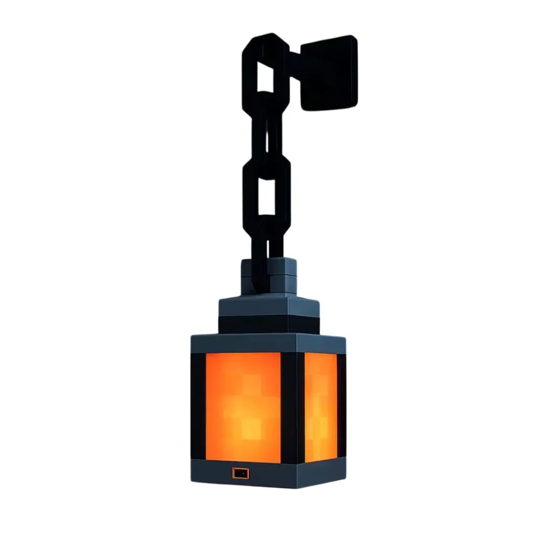 Pixel Style Lantern Light 16 Colors Remote Control USB Creative For Bedroom Decorative Atmosphere Light Night Light