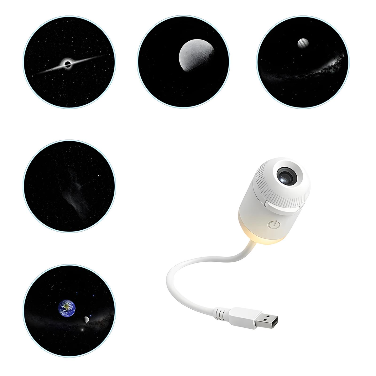 USB Star Projector With Slide Discs