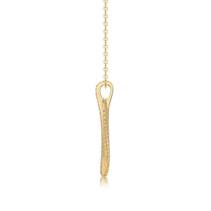 Top-Quality Moissanite Fallen Leaf Starlight Pendant SS925 Silver And Gold-Plated Necklace