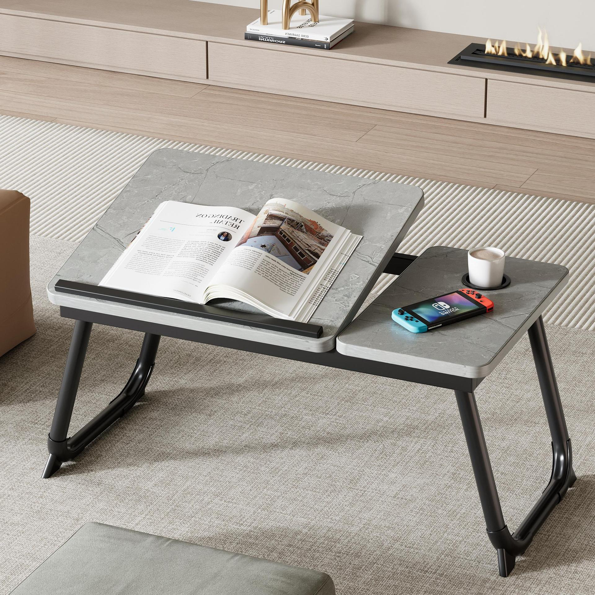 Adjustable Folding Bed Table