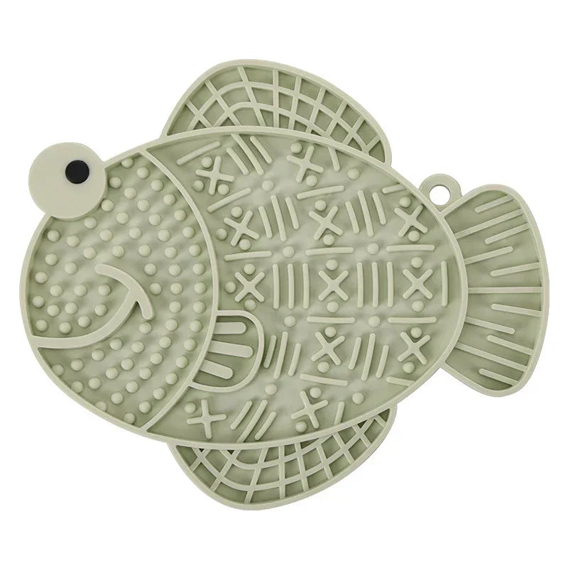 Silicone Pet Slow Food Anti-Tumble Anti-Overflow Dog Licking Feeding Pad