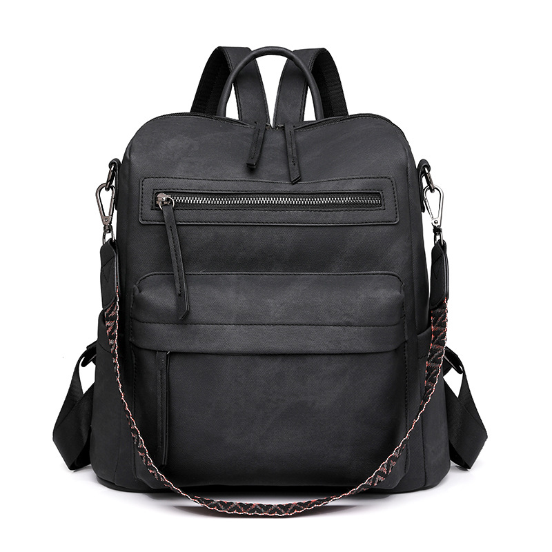 Retro PU Leather Backpack