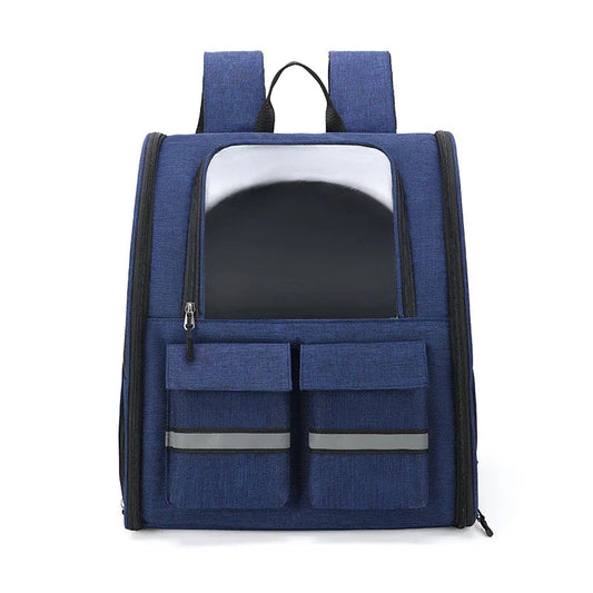 Double Shoulder Pull Rod Breathable Foldable Pet Cat Dog Bag Backpack
