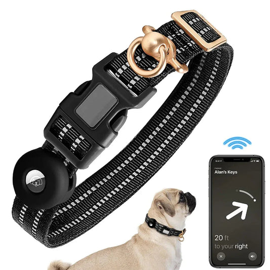 Silicone Case Nylon Anti-Lost Dog Collar