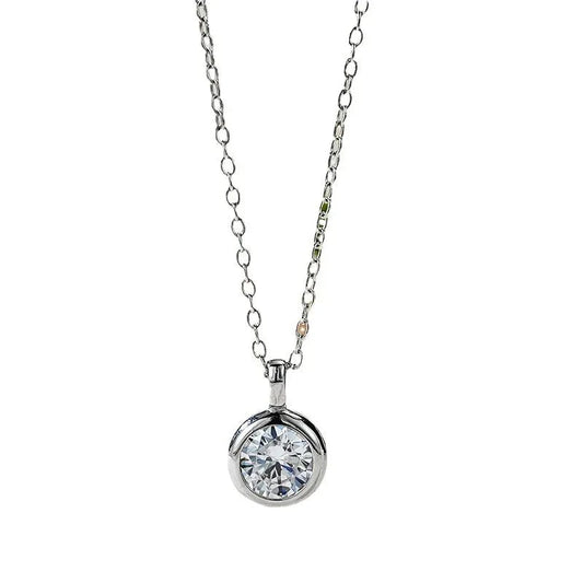 Elegant Fine Silver Chain Necklace For Women