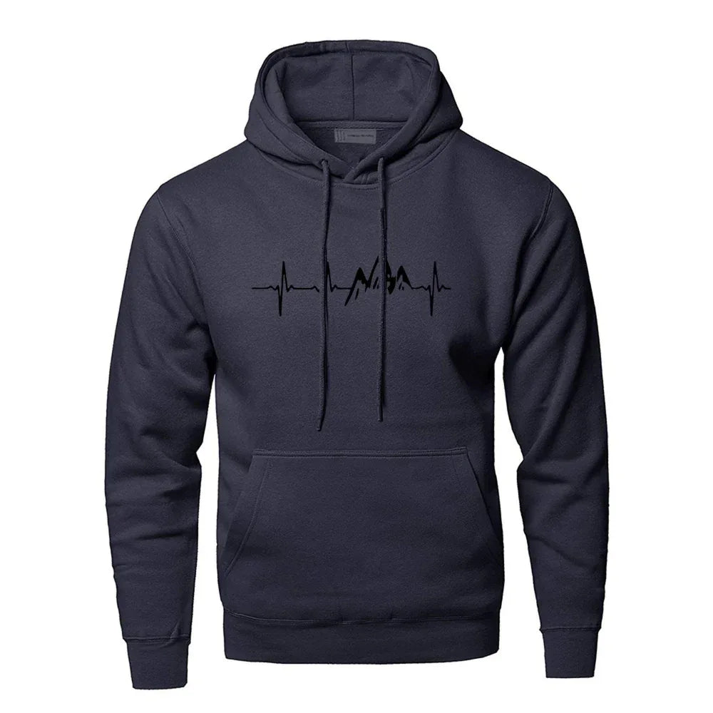 Men's Warm Comfortable Polyester Hoodie
