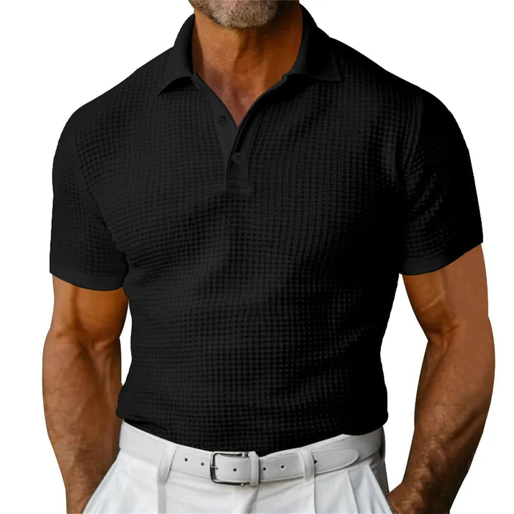 Short Sleeve Polo Shirt Men's Fashion Summer Lapel Shirt