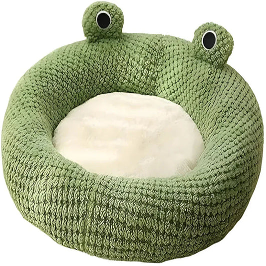 Cartoon Frog Shaped Cute Comfortable Cat Dog Pet Bed