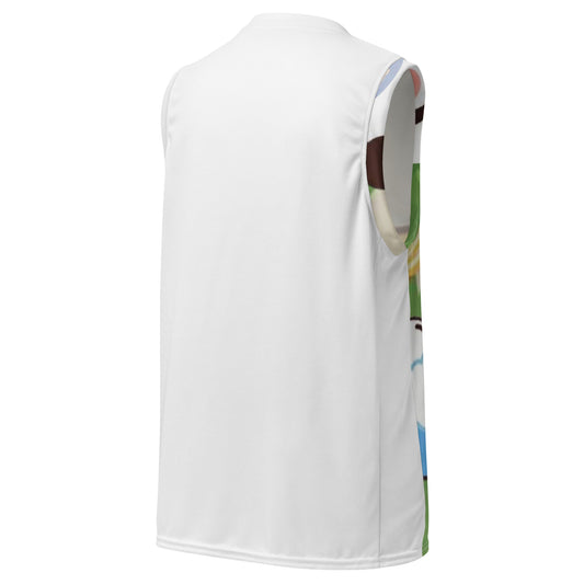Recycled unisex basketball jersey