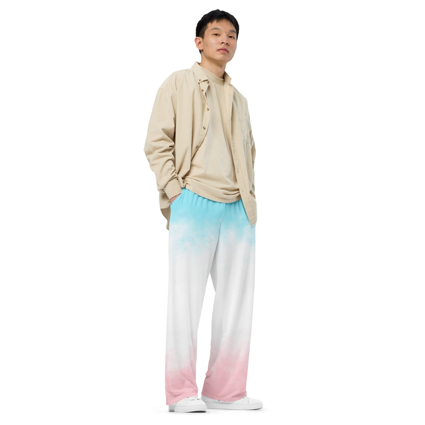 All-over print unisex wide-leg pants