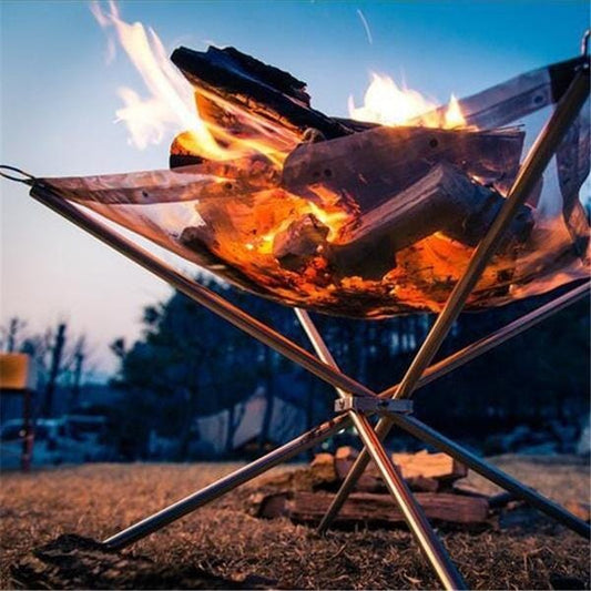 Tragbare Feuerstelle für Camping, Strand & Terrasse