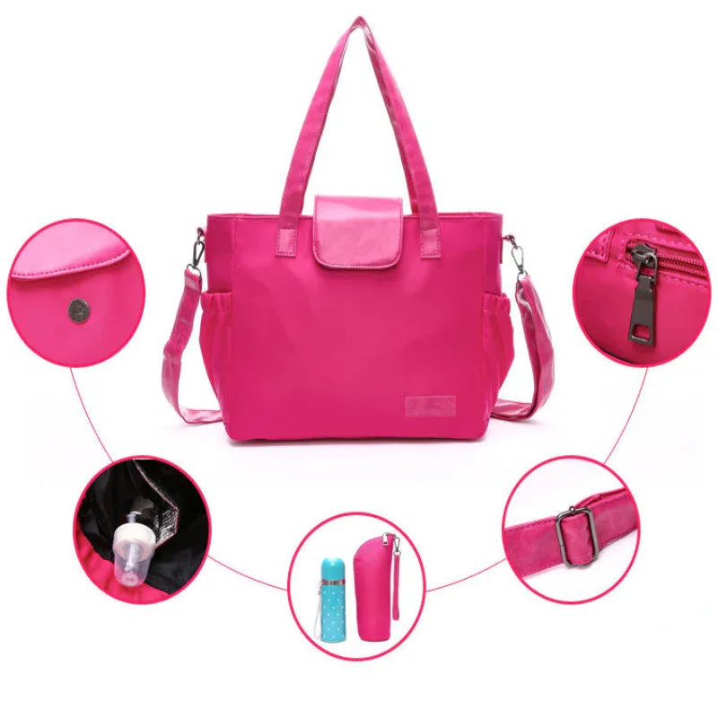 Fashionable Durable Waterproof Baby Diaper Bag Organizer With Storage Pouch