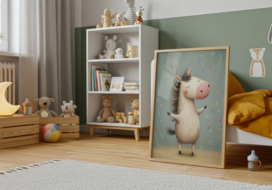 Young Riders - Happy Pony - Horse Art Poster