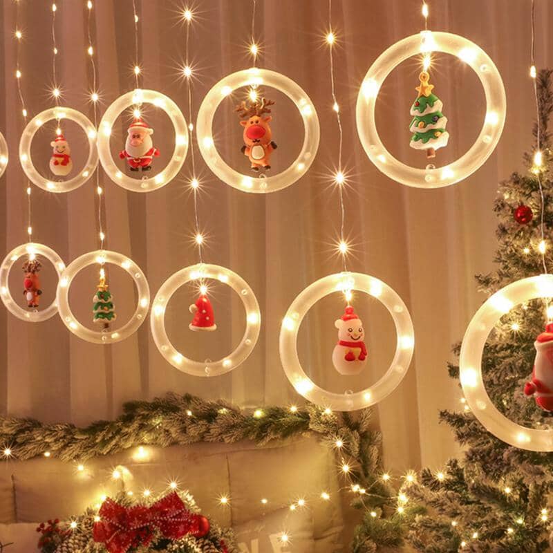 Jul LED Gardinslinga
