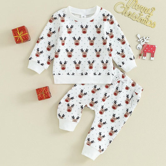 Passendes Baby-Set mit Rentieren