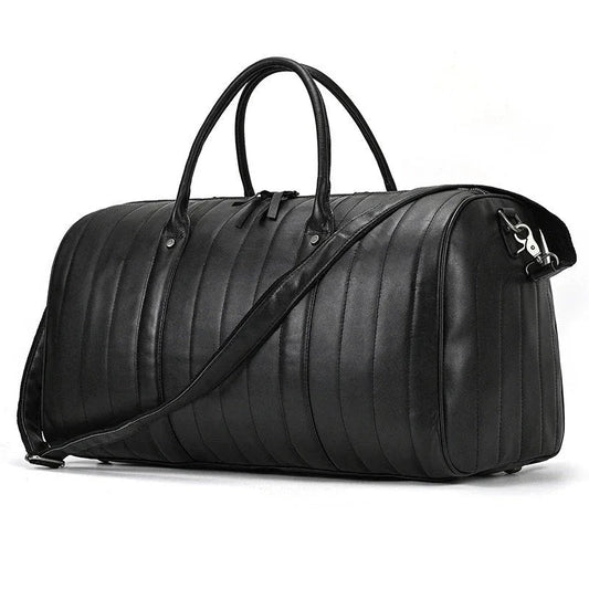 Men's Black Shoulder Traveling Bag