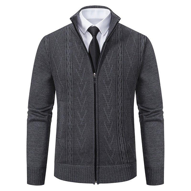 Men's Casual Stand Collar Sweater