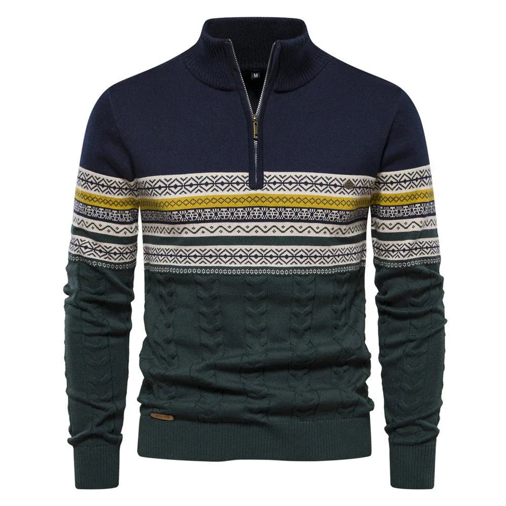 Men's Fashionable Stand-Up Collar Sweater