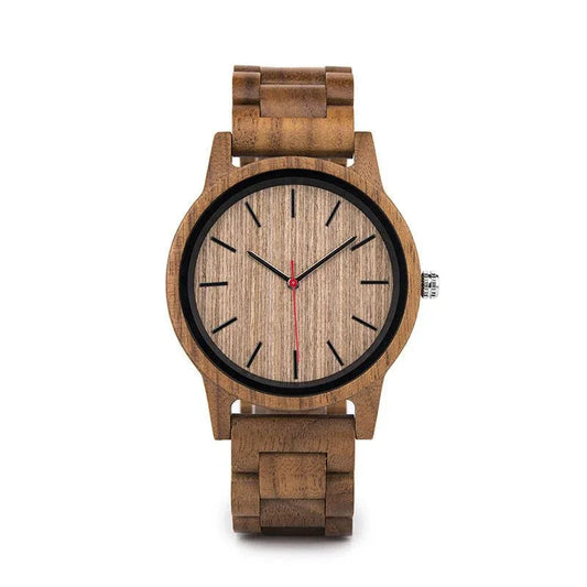 Men's Wooden Waterproof Quartz Watch