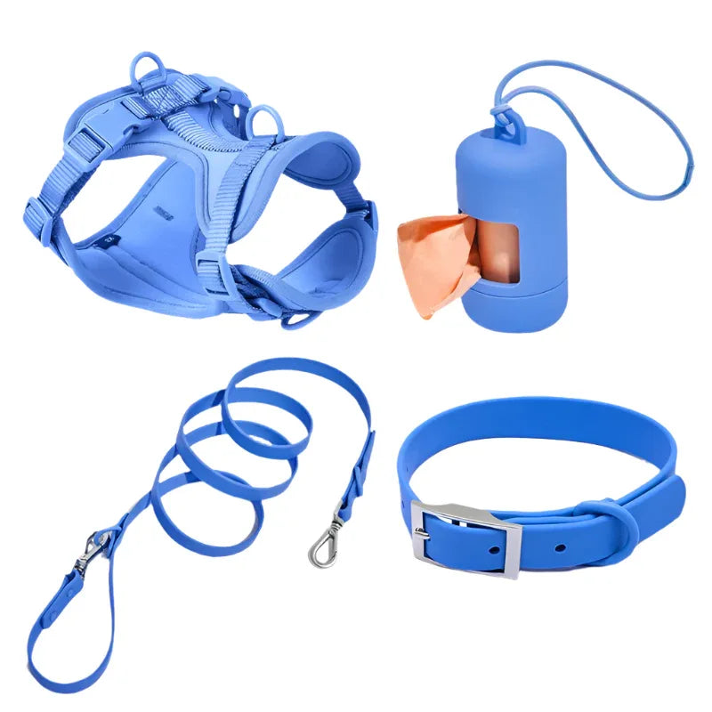 Pet Collar Dog Cat Leash & Harness Set