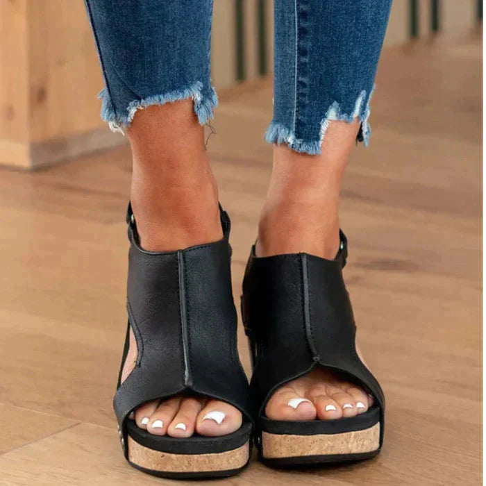 Sandaler med kilklack
