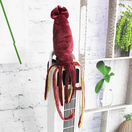Wine Red Squid Octopus Plush Toy