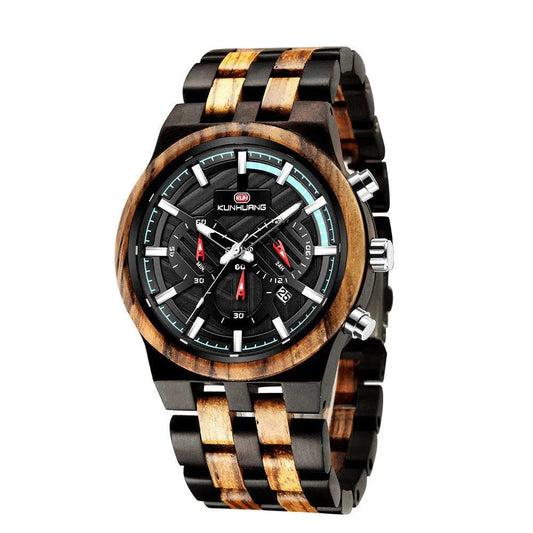 Wooden Quartz Watches With Large Dial